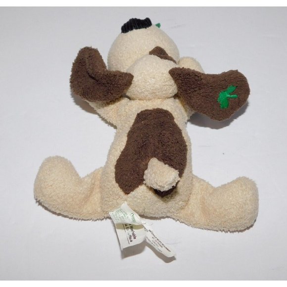 Russ Luv Pets Tan Brown Dog Donegal Irish Shamrock 5.5" Bean Bag Plush 20944 - Picture 5 of 6